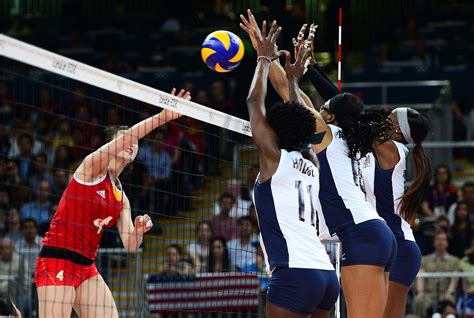 Action de volley-ball