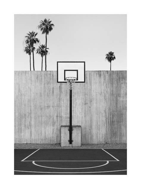 Affiche Basketball Noir et Blanc Détail