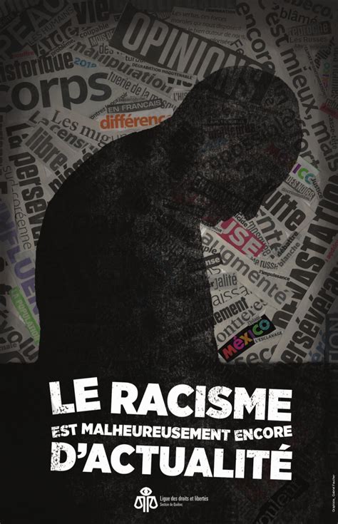 Affiche de campagne contre le racisme