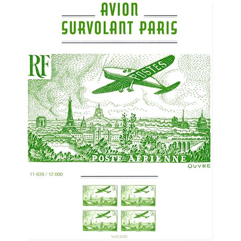 Avion survolant Paris