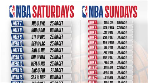 Calendrier NBA