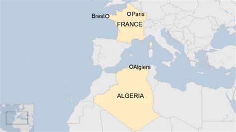 Carte Algérie France