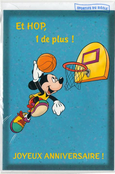 Carte d'anniversaire basketball