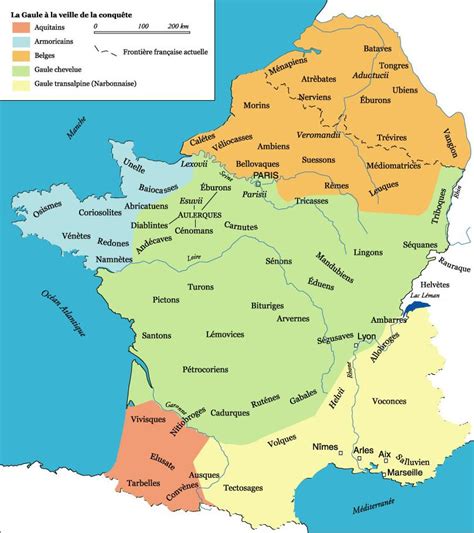 Carte de la Gaule