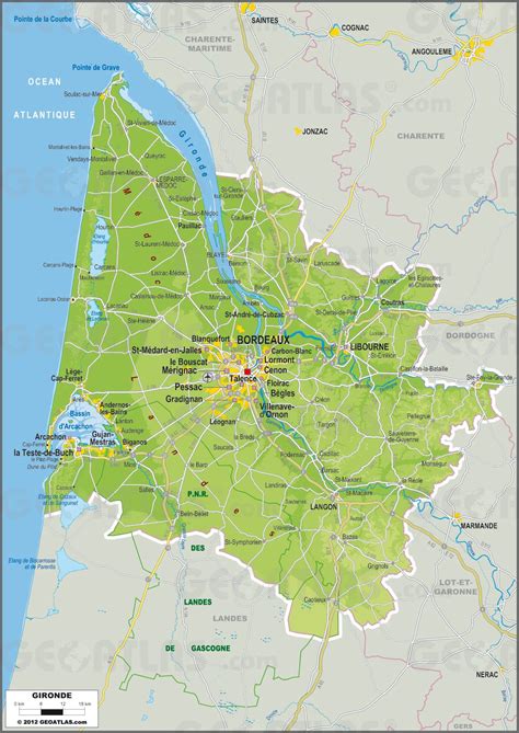 Carte de la Gironde