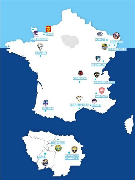 Carte des clubs de football en Norvège