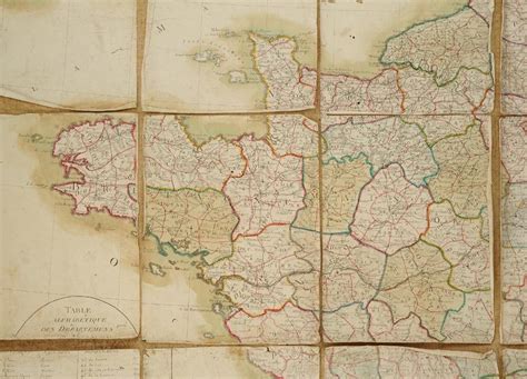 Carte des départements fédéralistes en 1793