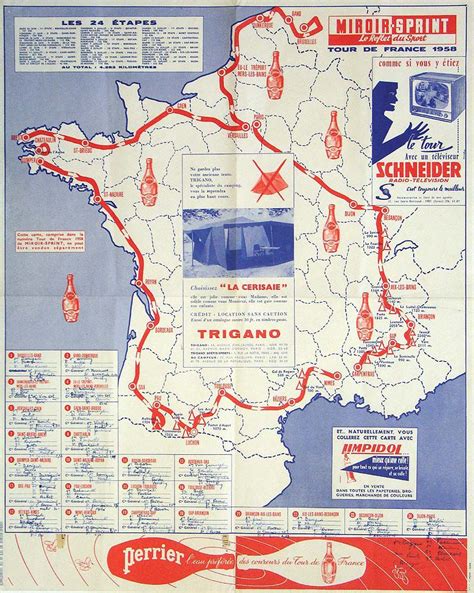 Carte du Tour de France 1995