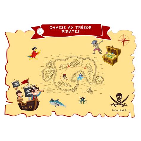 Chasse au trésor sur le thème des pirates