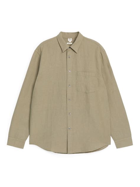 Chemise en coton et lin