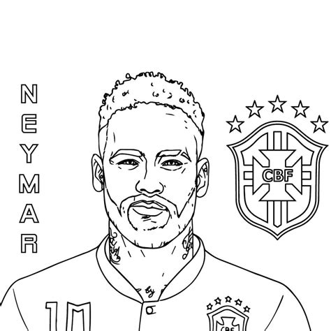Coloriage Neymar