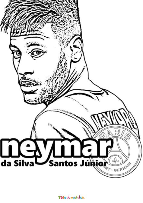 Coloriage Neymar PSG