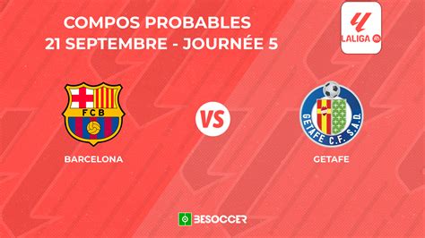 Compositions probables Getafe