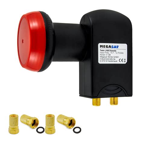 Connecteurs du Twin LNB Megasat