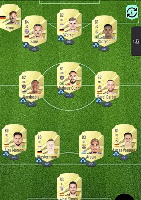 Défis de construction d'équipe FIFA 21