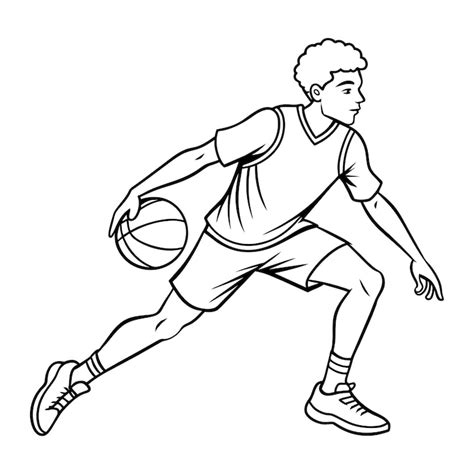 Dessin de basketteur