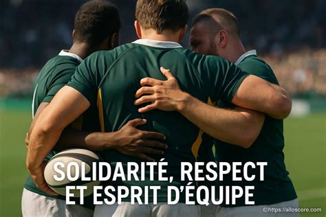 Esprit d'équipe et valeurs du rugby