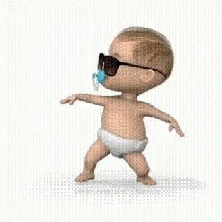 GIF Bébé Juventus heureux