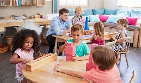 Groupe d'âges mélangés dans une classe Montessori