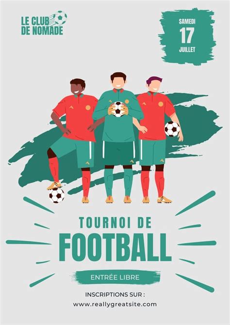 Infographie d'un tournoi de football