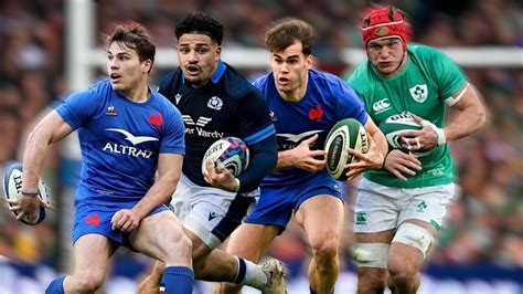 Joueurs de rugby en compétition sportive