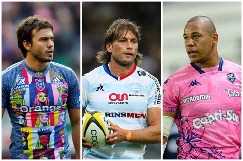 Joueurs de rugby lors d'un match Racing 92 vs Stade Français