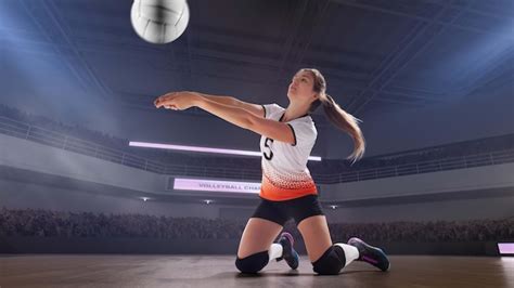 Joueurs de volley-ball en action