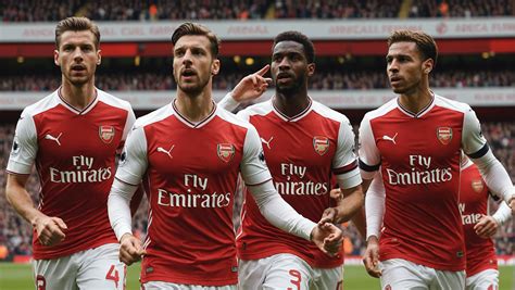 Les joueurs d'Arsenal célébrant un but