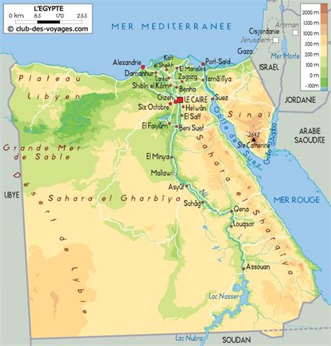 Localisation de l'Égypte