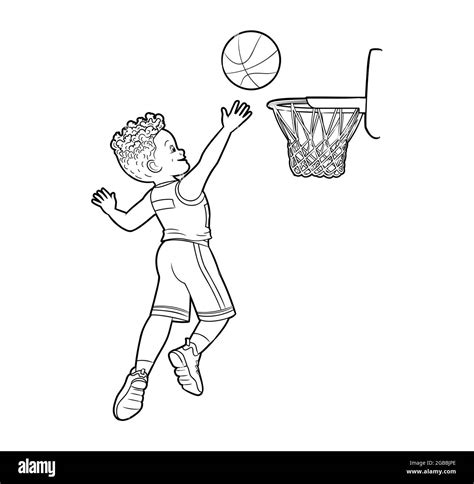 Panier de basketball en noir et blanc