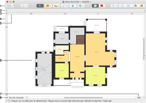 Plan en 2D du modèle Estival