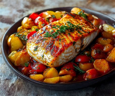 Plat de poisson d'hiver