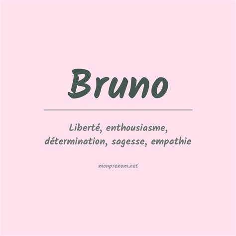 Popularité du prénom Bruno en France
