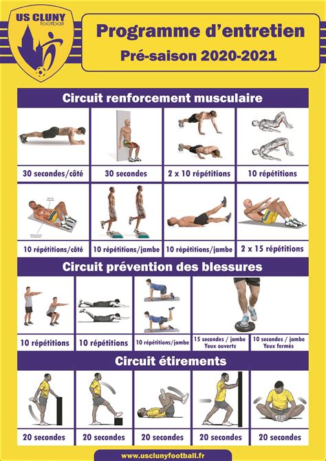Programme de préparation physique générale