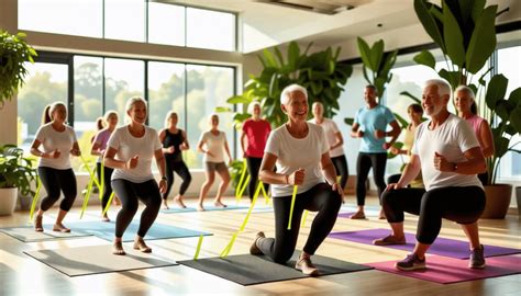 Seniors pratiquant une activité physique