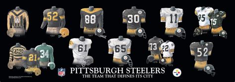 Steelers Uniform Evolution