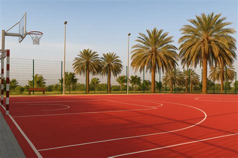 Terrain de basket-ball