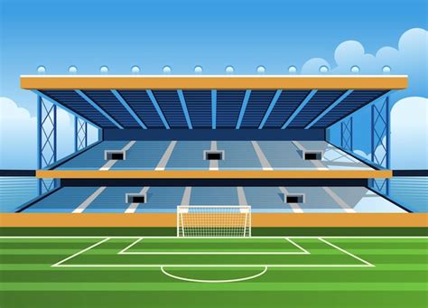 Tribune de stade de foot