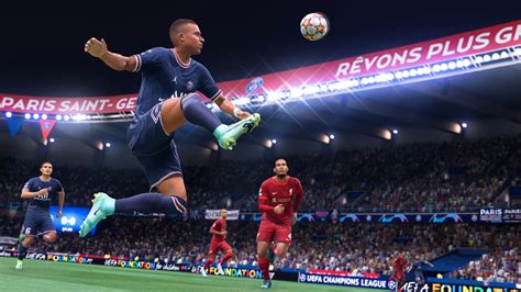 Un joueur réalisant un geste technique dans FIFA 22