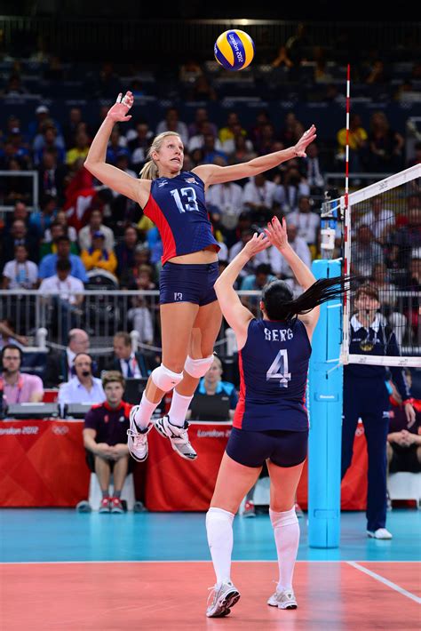Volley-ball en action